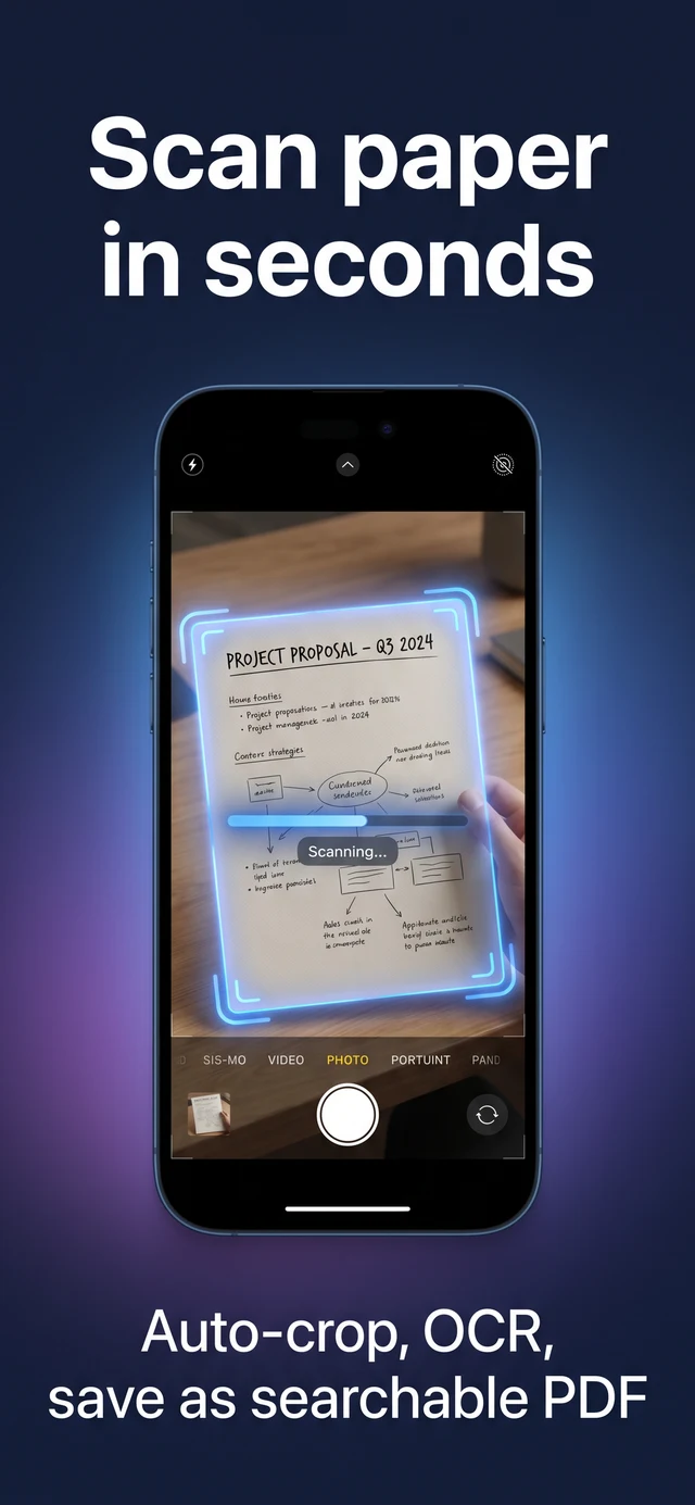 Scan paper documents in seconds